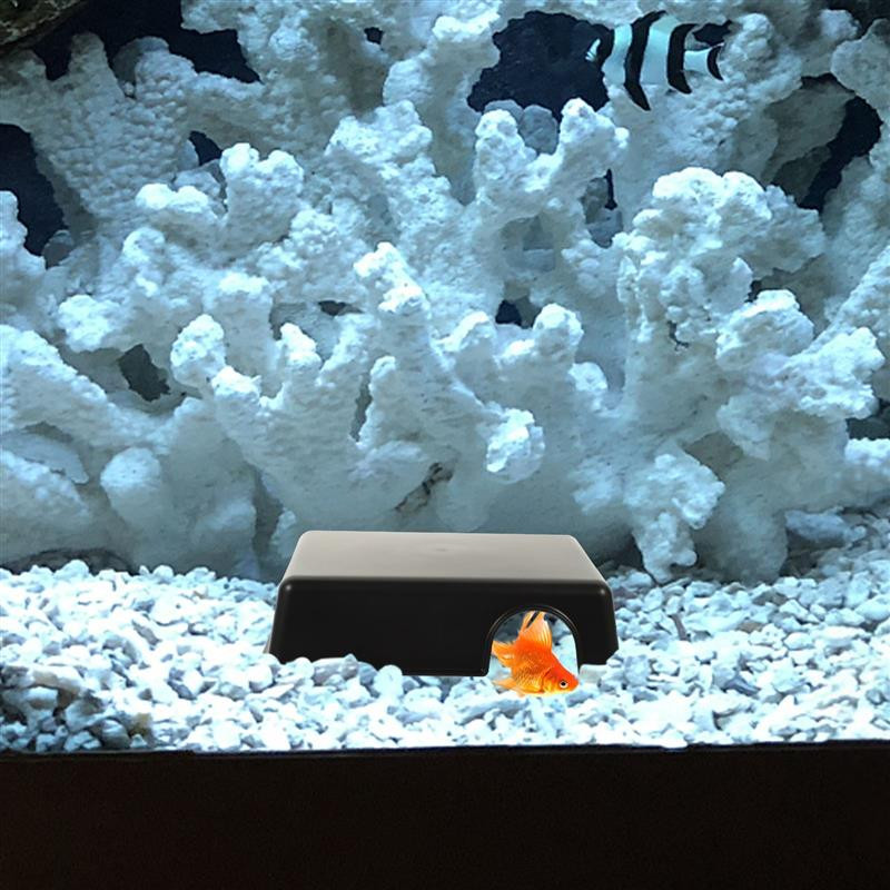 Terrarium Decorationsationss Hide Caves Πλαστική χελώνα Τεχνητή gecko καταφύγιο Σνακ Κρύβονται αράχνες Δεξαμενή ψαριών