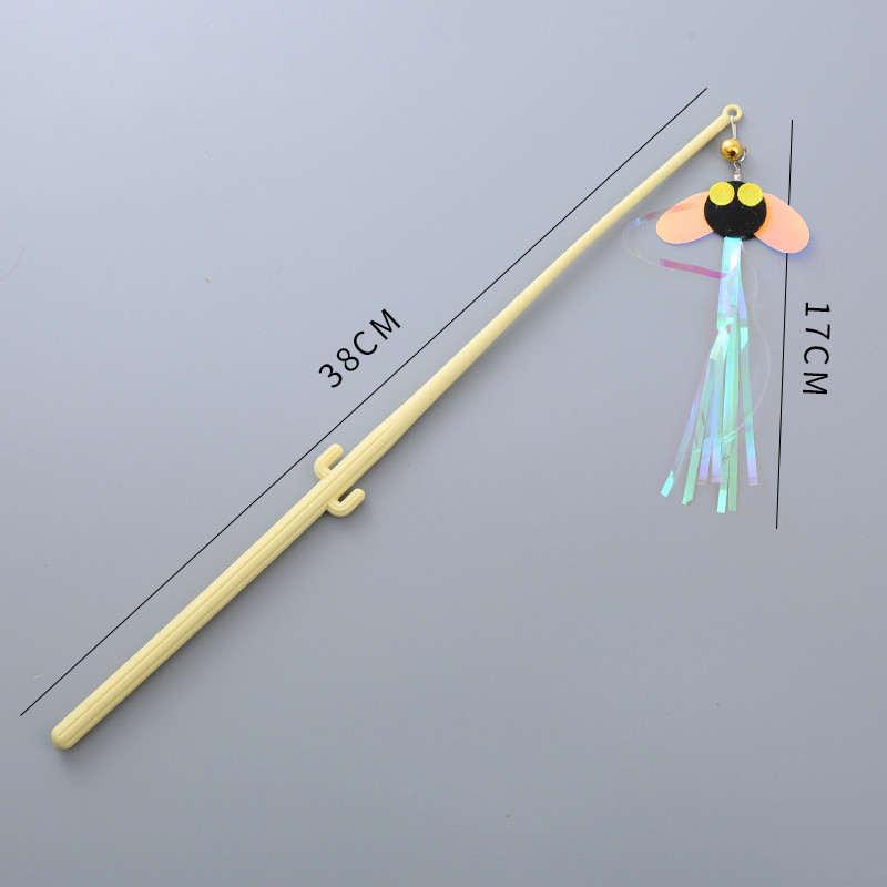 Szimulációs rovarok Interaktív macskajátékok Vicces tollmadár harangú macskabottal Játékok cicáknak, akik játszanak ugratós játékok Macskakellékek