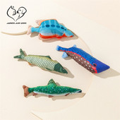 Παιχνίδια προσομοίωσης ψαριών για γάτες Αστεία μαλακά βελούδινα Abyssal Fish Catnip Παιχνίδι Γάτες Αντοχή σε γρατσουνιές Διαδραστικά καθαρά δόντια Παιχνίδια για κατοικίδια