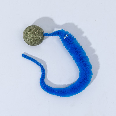 Αστεία προσομοίωση παιχνιδιού γάτας Caterpillar Kitten Toy Αλληλεπίδραση Παιχνίδι μπάλα γατούλας Παιχνίδι για κατοικίδια Clean Mouth Molar Teeth Teeth Προμήθειες για γάτα