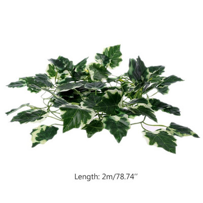 Artificial Vine Lizard Rattan Reptile Box Case Decor Habitat Bend Plant Leaves Στολίδι για αναρρίχηση Chameleon Lizards Gecko