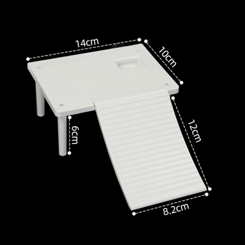 Turtle Basking Platform Sorjamentes, sima felület Szórakoztató hegymászó létra Akvárium Táj dekoráció Élőhely dekorok