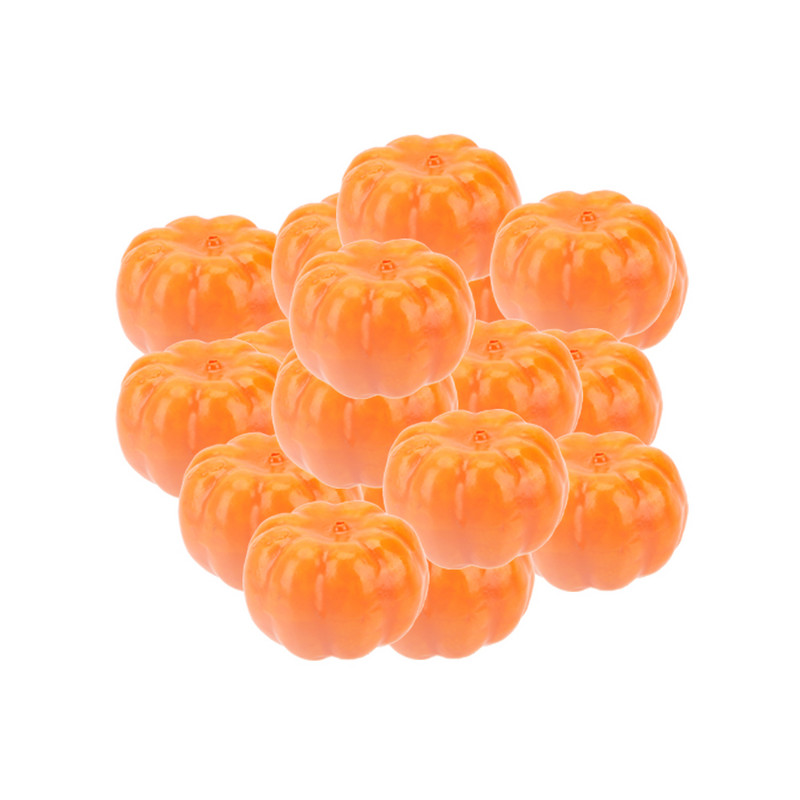 Mesterséges sütőtök Halloween esküvői születésnapi parti dekorációs kellékek mini hamis szimulációs zöldség 20db/táska