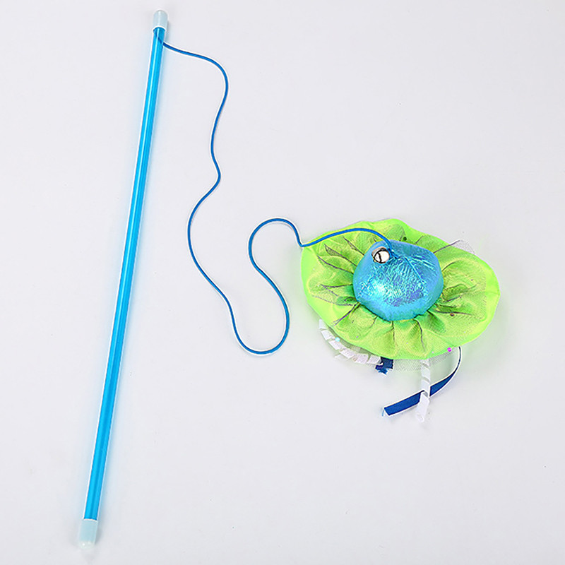 Legendog cica ugrató pálca Medúza interaktív hosszú macska pálca játék Cica játék pálca a cicának játszó pálca játék