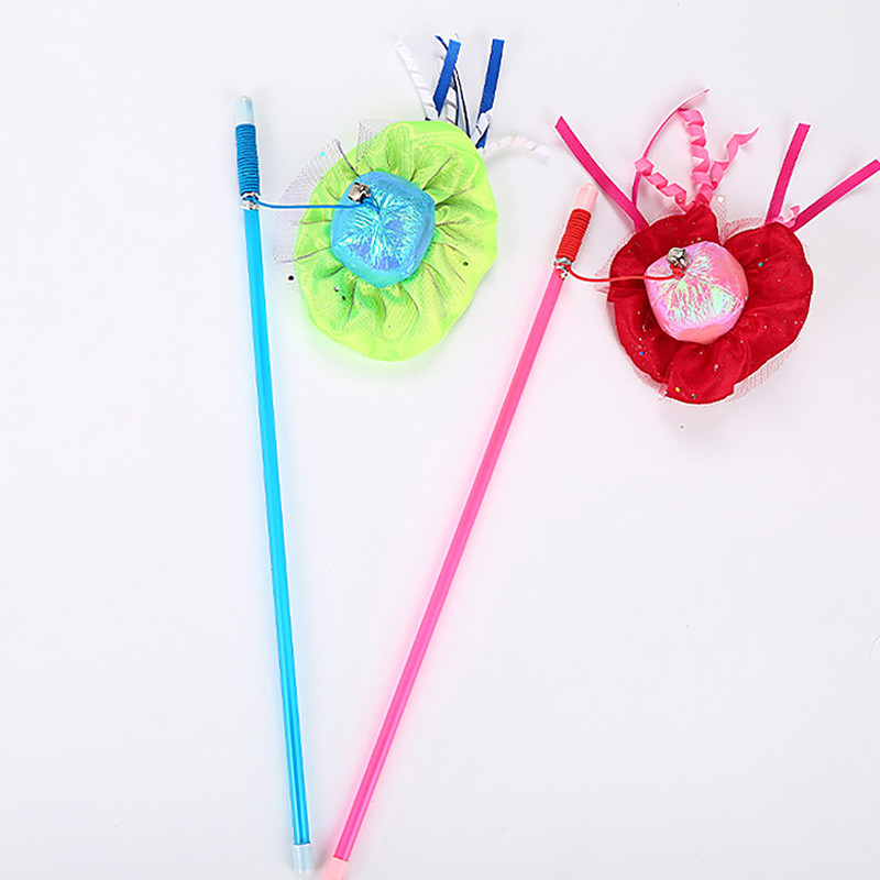 Legendog cica ugrató pálca Medúza interaktív hosszú macska pálca játék Cica játék pálca a cicának játszó pálca játék