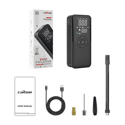 Ασύρματη ηλεκτρική αντλία αέρα 8000mAh Φορητός αεροσυμπιεστής αυτοκινήτου 12V 150PSI Ψηφιακή οθόνη Αντλία φουσκώματος ελαστικών μοτοσυκλετών ποδηλάτου