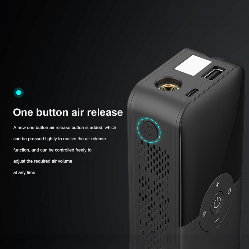 8000mAh vezeték nélküli elektromos légszivattyú hordozható autós légkompresszor 12V 150PSI digitális kijelző motorkerékpár gumiabroncs felfújó szivattyú