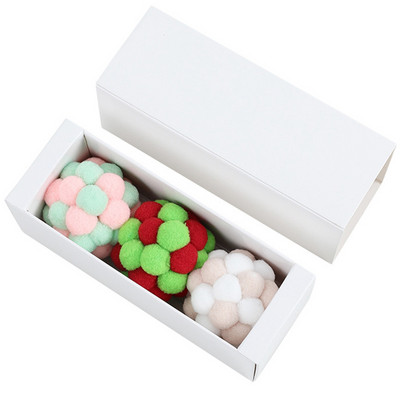 Legendog 3PCS New Squeaky Cat Ball Toy Πολύχρωμο Διαδραστικό Μασητικό Μπάλα Funny Cat Play Chase Balls Παιχνίδι προμήθειες εκπαίδευσης κατοικίδιων