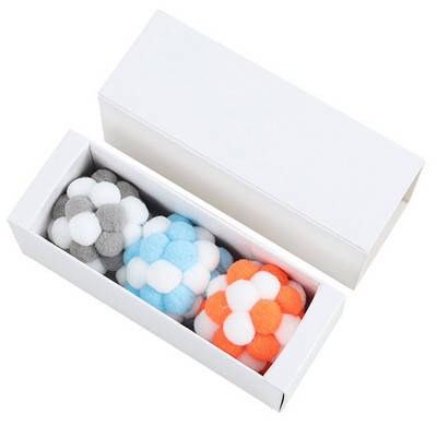 Legendog 3PCS New Squeaky Cat Ball Toy Πολύχρωμο Διαδραστικό Μασητικό Μπάλα Funny Cat Play Chase Balls Παιχνίδι προμήθειες εκπαίδευσης κατοικίδιων