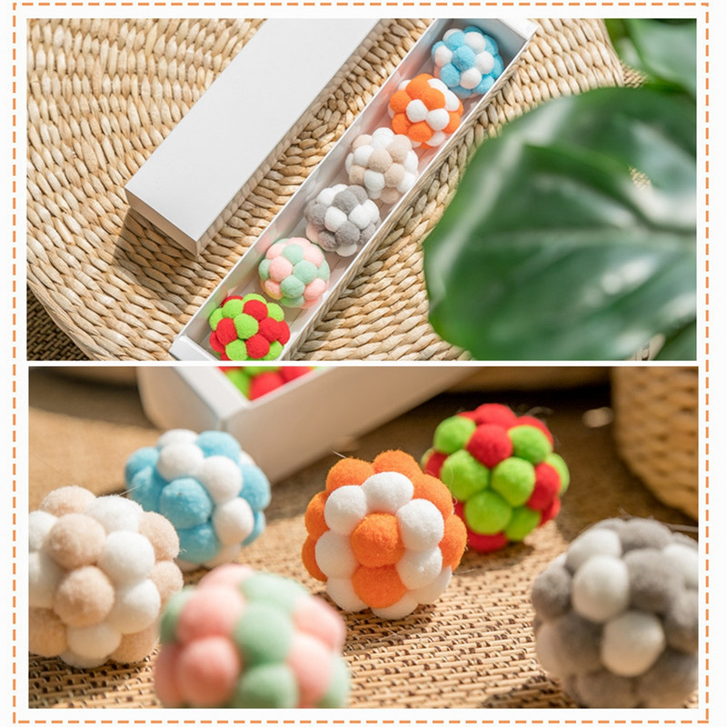 Legendog 3 db új nyikorgó macskagolyós játék, színes interaktív rágólabda vicces macskajáték üldözési labdák játék kisállatkiképző kellékek