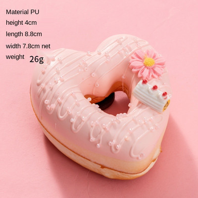 Προσομοίωση ντόνατ Ψωμί σάντουιτς κέικ Διασκεδαστικό στολίδι Παιχνίδι αργής ανάκαμψης Παιχνίδι ψεύτικο ντεκόρ φαγητού Φωτογραφικά στηρίγματα DIY Διακόσμηση για πάρτι σπιτιού