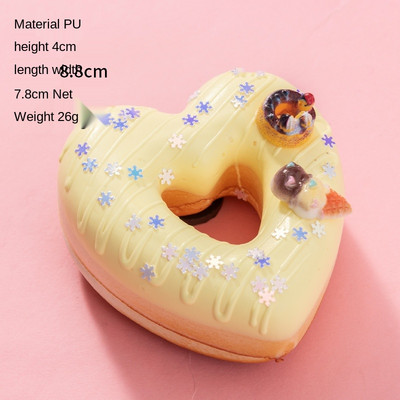 Προσομοίωση ντόνατ Ψωμί σάντουιτς κέικ Διασκεδαστικό στολίδι Παιχνίδι αργής ανάκαμψης Παιχνίδι ψεύτικο ντεκόρ φαγητού Φωτογραφικά στηρίγματα DIY Διακόσμηση για πάρτι σπιτιού