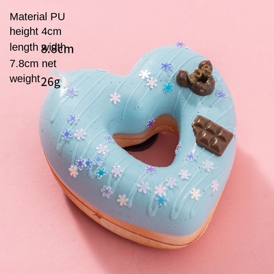 Προσομοίωση ντόνατ Ψωμί σάντουιτς κέικ Διασκεδαστικό στολίδι Παιχνίδι αργής ανάκαμψης Παιχνίδι ψεύτικο ντεκόρ φαγητού Φωτογραφικά στηρίγματα DIY Διακόσμηση για πάρτι σπιτιού