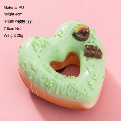 Προσομοίωση ντόνατ Ψωμί σάντουιτς κέικ Διασκεδαστικό στολίδι Παιχνίδι αργής ανάκαμψης Παιχνίδι ψεύτικο ντεκόρ φαγητού Φωτογραφικά στηρίγματα DIY Διακόσμηση για πάρτι σπιτιού