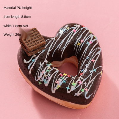 Προσομοίωση ντόνατ Ψωμί σάντουιτς κέικ Διασκεδαστικό στολίδι Παιχνίδι αργής ανάκαμψης Παιχνίδι ψεύτικο ντεκόρ φαγητού Φωτογραφικά στηρίγματα DIY Διακόσμηση για πάρτι σπιτιού