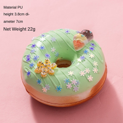 Προσομοίωση ντόνατ Ψωμί σάντουιτς κέικ Διασκεδαστικό στολίδι Παιχνίδι αργής ανάκαμψης Παιχνίδι ψεύτικο ντεκόρ φαγητού Φωτογραφικά στηρίγματα DIY Διακόσμηση για πάρτι σπιτιού