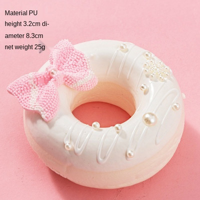 Προσομοίωση Τεχνητό Ροζ Πράσινο Λευκό Χαριτωμένο ντόνατς Τούρτα Προσομοίωση Ψωμί Τούρτα Διακόσμηση σπιτιού Εμφάνιση Γαμήλια διακόσμηση