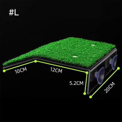 Multi-Dimensiuni Platforma Broasca Testoasa Float Decor Rampa Acvariu Scara Reptile Odihna Terasa Simulare Gazon Accesorii Acvariu