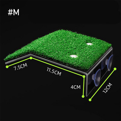 Multi-Dimensiuni Platforma Broasca Testoasa Float Decor Rampa Acvariu Scara Reptile Odihna Terasa Simulare Gazon Accesorii Acvariu