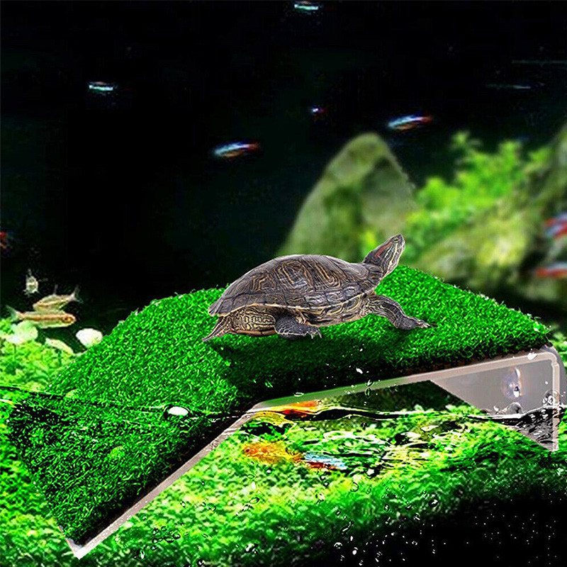 Platforma za kornjaču više veličina Dekoracija za plovak Rampa za akvarij Ljestve za gmazove Simulacija terase za odmor Travnjak Dodaci za akvarij
