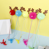 Ραβδί παιχνιδιών γάτας Legendog Funny βελούδινο διαδραστικό ραβδί γατάκι Teaser ραβδί για τα Χριστούγεννα Αξεσουάρ για γατάκια Προϊόντα για κατοικίδια