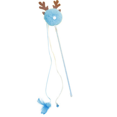 Ραβδί παιχνιδιών γάτας Legendog Funny βελούδινο διαδραστικό ραβδί γατάκι Teaser ραβδί για τα Χριστούγεννα Αξεσουάρ για γατάκια Προϊόντα για κατοικίδια