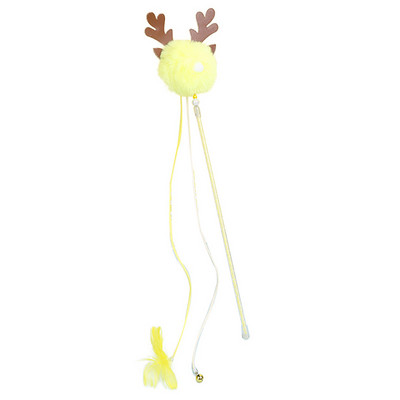 Ραβδί παιχνιδιών γάτας Legendog Funny βελούδινο διαδραστικό ραβδί γατάκι Teaser ραβδί για τα Χριστούγεννα Αξεσουάρ για γατάκια Προϊόντα για κατοικίδια