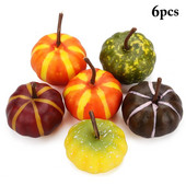 6 DB Halloween tök szimulált dekoratív aranyos mini sütőtök kis mesterséges sütőtök fotó kellékek fesztivál party dekoráció