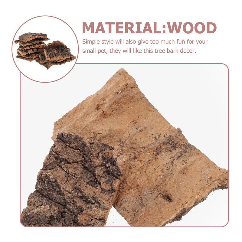 10 db Mesterséges kéreg Üveg Állatok Dekor Halak Dekorációk Tank Snake Basking Platform Climb Platforms Terrarium Tree