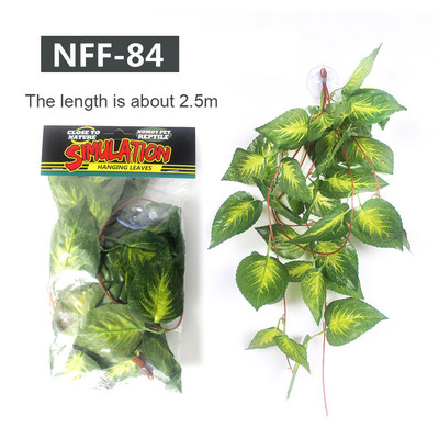 Αξεσουάρ τεχνητών φύλλων ερπετών Προσομοιωμένη διακόσμηση φύλλων για δεξαμενή ψαριών Ερπετοειδές κιβώτιο Περιβάλλον Διακόσμηση αξεσουάρ για κατοικίδια