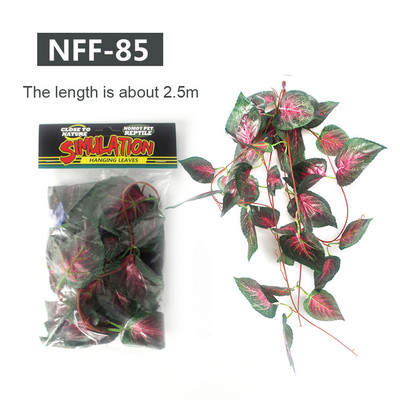 Αξεσουάρ τεχνητών φύλλων ερπετών Προσομοιωμένη διακόσμηση φύλλων για δεξαμενή ψαριών Ερπετοειδές κιβώτιο Περιβάλλον Διακόσμηση αξεσουάρ για κατοικίδια