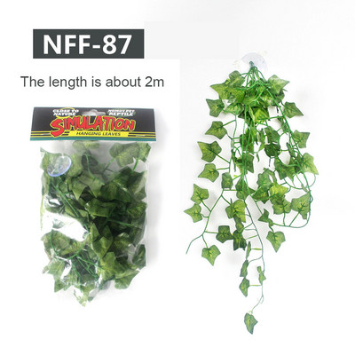 Αξεσουάρ τεχνητών φύλλων ερπετών Προσομοιωμένη διακόσμηση φύλλων για δεξαμενή ψαριών Ερπετοειδές κιβώτιο Περιβάλλον Διακόσμηση αξεσουάρ για κατοικίδια