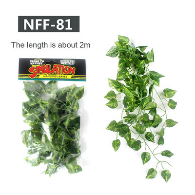 Αξεσουάρ τεχνητών φύλλων ερπετών Προσομοιωμένη διακόσμηση φύλλων για δεξαμενή ψαριών Ερπετοειδές κιβώτιο Περιβάλλον Διακόσμηση αξεσουάρ για κατοικίδια