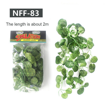 Αξεσουάρ τεχνητών φύλλων ερπετών Προσομοιωμένη διακόσμηση φύλλων για δεξαμενή ψαριών Ερπετοειδές κιβώτιο Περιβάλλον Διακόσμηση αξεσουάρ για κατοικίδια