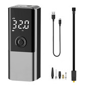 Φορητός αεροσυμπιεστής Φουσκωτό ελαστικών αυτοκινήτου Αντλία αέρα ελαστικών 3 μπαταριών Γρήγορο φούσκωμα για μπαλάκι κολύμβησης ποδηλάτου κρεβατιού αυτοκινήτου