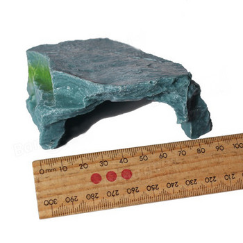 Ρητίνη Terrace Hole Cave for Aquarium Fish Tank Turtle Tortoise Διακοσμητική πέτρα