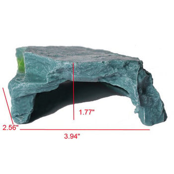 Ρητίνη Terrace Hole Cave for Aquarium Fish Tank Turtle Tortoise Διακοσμητική πέτρα