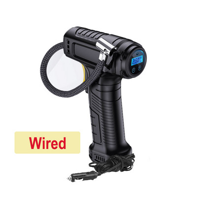 Φορητός αεροσυμπιεστής αυτοκινήτου 120W Ψηφιακός φουσκωτής ελαστικών Φουσκωτή αντλία αεραντλία Επαναφορτιζόμενος φουσκωτός ελαστικών μοτοσικλετών αυτοκινήτου