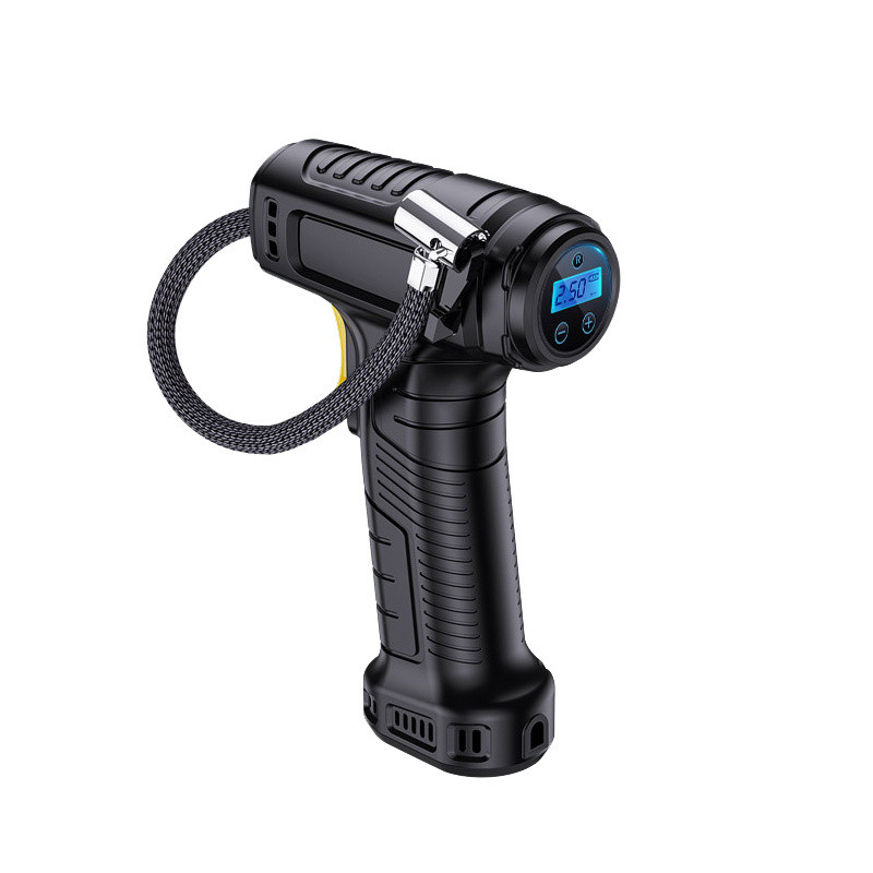 Hordozható autós légkompresszor 120 W digitális gumiabroncs felfújó felfújható szivattyú légszivattyú újratölthető autós motorkerékpár gumiabroncs felfújó