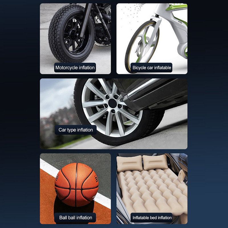 Autó felfújó szivattyú elektromos légszivattyú 150 PSI gumiabroncs felfújó autó gumiabroncs szivattyú kerékpár motorkerékpár kosárlabda számára