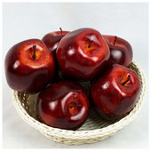 5ΤΜ/Σετ Χριστουγεννιάτικο Μήλο Χριστουγεννιάτικα Διακοσμητικά Προσομοίωση Φρούτα Μήλα Τεχνητά κόκκινα μήλα Κουζίνα σπιτιού Navidad Πρωτοχρονιάτικη διακόσμηση