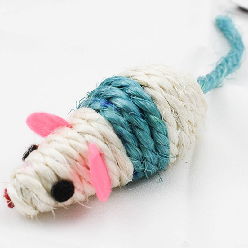 Legendog 3 db/készlet Egerek Macskajátékok Interaktív macska nyikorgó játékok Cica egér játékok macskáknak Kisállatkellékek Véletlen színek