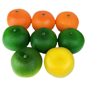 1 τμχ Προσομοίωση Πορτοκαλί Fake Fruit Foam Model Πράσινο Κίτρινο Πορτοκαλί Ντουλάπι Μοντέλο Δωμάτιο Εμφάνιση Διακοσμητικά Διακοσμητικά Φωτογραφία Στήριγμα