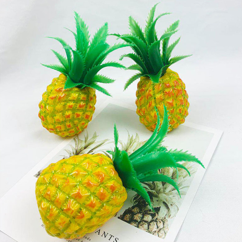Mesterséges ananász hamis ananász gyümölcs szimuláció műanyag ananász gyümölcsbolt Otthoni dekoráció fotózás kellékek díszek