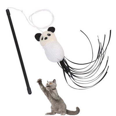 Legendog 1 τμχ Παιχνίδι με χορδές γάτας Διαδραστικό παιχνίδι με ψεύτικο φτερό μαλακό ραβδί γατάκι Παιχνίδι Ραβδί για κατοικίδια Teaser Αξεσουάρ για κατοικίδια Προμήθειες για κατοικίδια