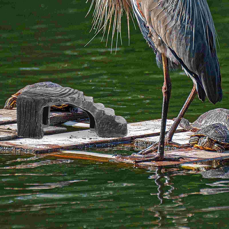 Teknős Platform Basking Teknősbéka hüllők Élőhely Kiegészítők Tank Akvárium Hegymászó Gyanta Pihenő Barlangi Teknősök Úszó Dokk