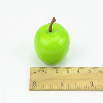 15 τμχ τεχνητά φρούτα και λαχανικά Κόκκινο ή πράσινο μήλο για διακόσμηση γάμου Scrapbooking Simulation στεφάνι Fake Fruits