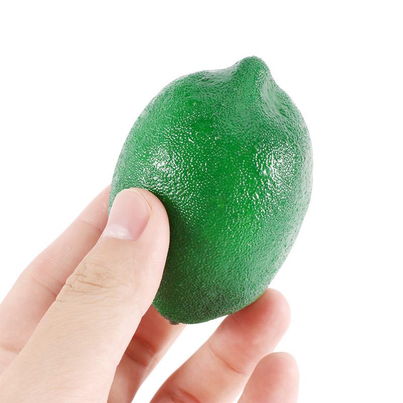 6 db mesterséges citrom szimuláció Élethű kis citrom hamis gyümölcs otthoni konyhához Esküvői party dekorációs fotózás