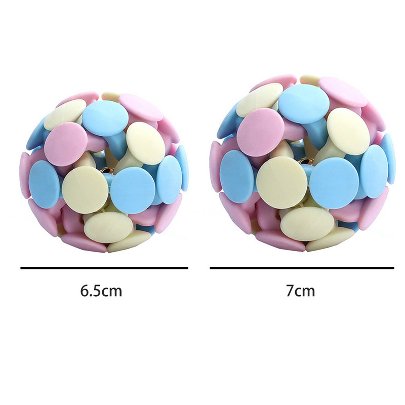 Legendog Bell Ball Toy Interactive Colorful Kitten Ball Toy Dog Toy Ball Cat Bite Toy Cat Toy Interactive Pet Supplies