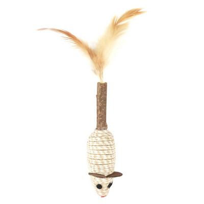 1 τεμ. Μαλακό ψεύτικο ποντίκι Παιχνίδια για φτερά αστεία παιχνίδια για γατάκι Διαδραστικό ρεαλιστικό παιχνίδι ποντικιού για γάτα Παιχνίδι για γάτα